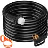 VEVOR 50Ft 50 Amp Generator Extension Cord STW 6/3 + 8/1 Generator Cord 125V 250V Generator Power Cord N14-50P & SS2-50R & CS6364 Twist Lock Connector