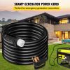 VEVOR 50Ft 50 Amp Generator Extension Cord STW 6/3 + 8/1 Generator Cord 125V 250V Generator Power Cord N14-50P & SS2-50R & CS6364 Twist Lock Connector