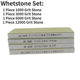 DMD 1pcs 1000 3000 6000 12000 Grit Professional Diamond Resin Grindstone Knife Sharpener Sharpening Grinding Whetstone h3 (Color: whetstone Set, size: resin)